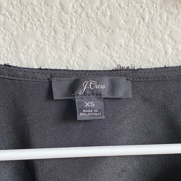 J. Crew Black V-Neck Blouse - Picture 2 of 15